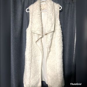 Fuzzy Long Cardigan Vest🤍